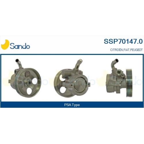 Hydraulikpumpe Lenkung Sando SSP70147.0 f&uuml;r Citro&euml;n/peugeot