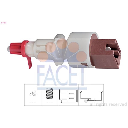 Innesto Comando Disinnesto Frizione Facet 7.1157 Made In Italy - Oe Equivalent