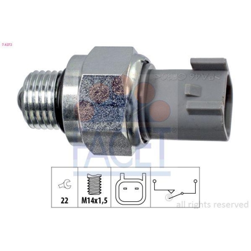 Schalter R&uuml;ckfahrleuchte Facet 7.6272 Made In Italy - Oe Equivalent f&uuml;r Ford