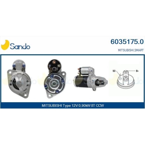 Starter Sando 6035175.0 f&uuml;r Mercedes Benz Mercedes Benz Mitsubishi