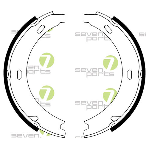 Bremsbackensatz 7 Seven Parts SVG10523 f&uuml;r Hinterachse