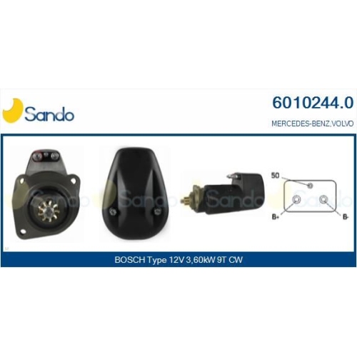 Starter Sando 6010244.0 f&uuml;r Khd Mercedes Benz Mercedes Benz Mercedes Benz Steyr