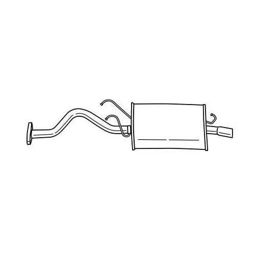 Endschalld&auml;mpfer Sigam 23627 f&uuml;r Honda