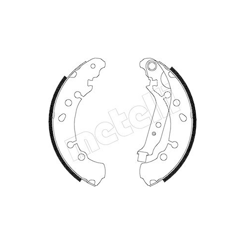 Bremsbackensatz Metelli 53-0454 für Toyota Hinterachse
