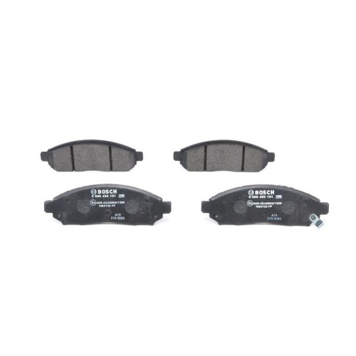 Bremsbelagsatz Scheibenbremse Bosch 0986494151 f&uuml;r Nissan Suzuki Infiniti