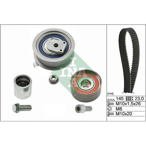 Zahnriemensatz Schaeffler Ina 530 0374 10 f&uuml;r Audi Seat Skoda VW