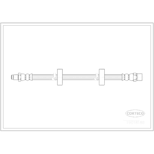 Bremsschlauch Corteco 19018186 für Audi Seat VW Audi (faw) Vw (faw) Vorderachse