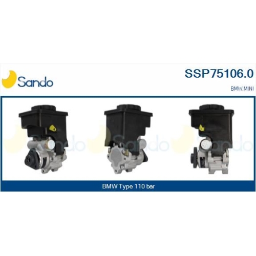 Hydraulikpumpe Lenkung Sando SSP75106.0 f&uuml;r Bmw