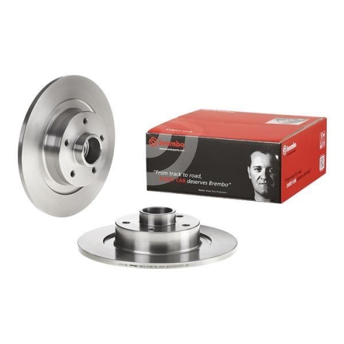 Bremsscheibe Brembo 08.C742.27 Prime Line - With Bearing Kit f&uuml;r Renault