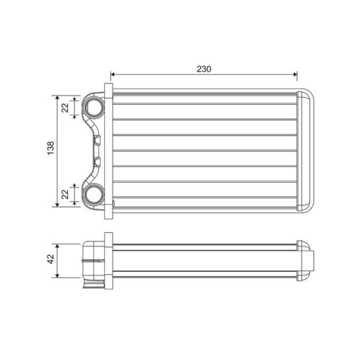 Wärmetauscher Innenraumheizung Valeo 812255 für Audi Seat Audi (faw)