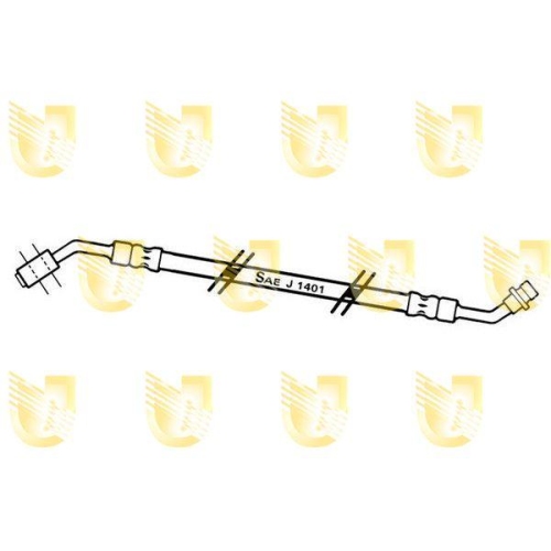 Bremsschlauch Unigom 379855 für Nissan Vorderachse Rechts