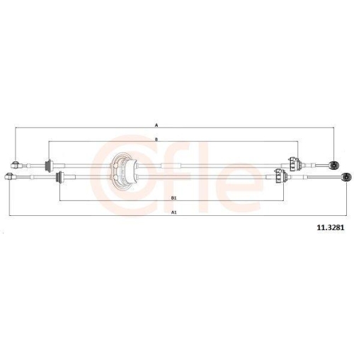 Seilzug Schaltgetriebe Cofle 11.3281 f&uuml;r Citro&euml;n