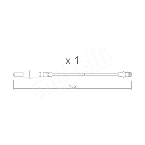 Warnkontakt Bremsbelagverschleiß Metelli SU.163 für Mercedes Benz Mercedes Benz