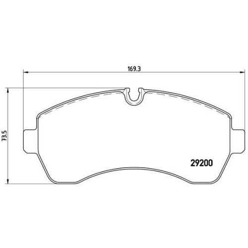 Bremsbelagsatz Scheibenbremse Brembo P50059 Prime Line f&uuml;r Audi Dodge Seat Skoda