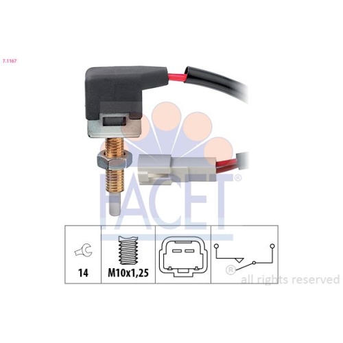Commande Embrayage (régulateur De Vitesse) Facet 7.1167 pour Hyundai