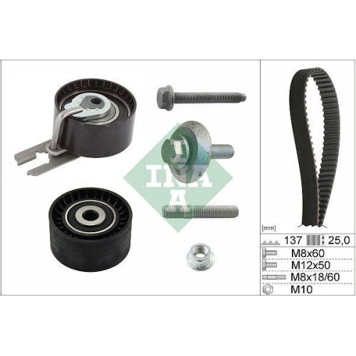 Zahnriemensatz Schaeffler Ina 530 0375 10 für Bmw Citroën Fiat Ford Peugeot Mini