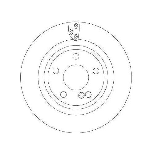 Bremsscheibe Trw DF6887 f&uuml;r Infiniti Mercedes Benz Mercedes Benz Hinterachse