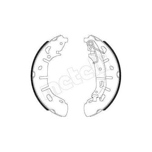 Bremsbackensatz Metelli 53-0487 für Fiat Opel Ram Hinterachse