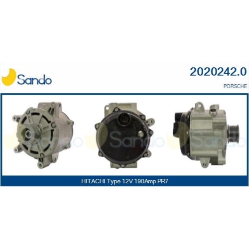 Generator Sando 2020242.0 f&uuml;r Porsche Hitachi