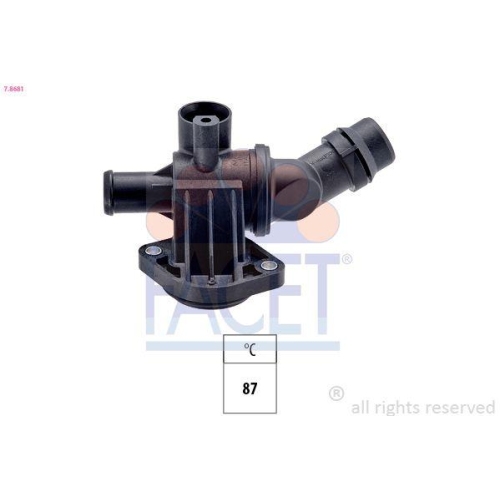 Thermostat K&uuml;hlmittel Facet 7.8681 Made In Italy - Oe Equivalent f&uuml;r Audi Seat