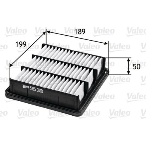 Luftfilter Valeo 585200 f&uuml;r Hyundai Kia