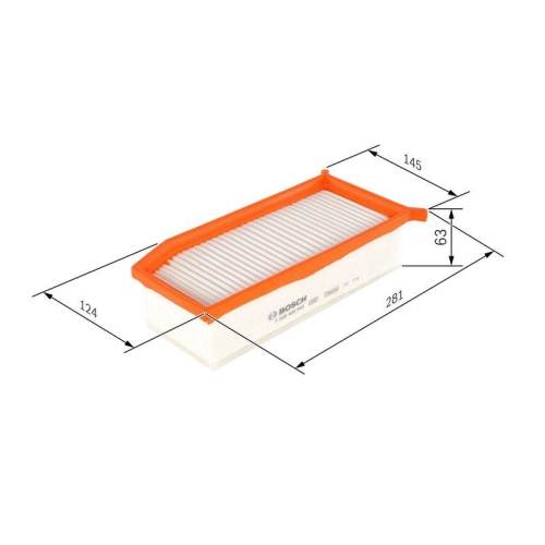 Luftfilter Bosch F026400343 für Nissan Renault Dacia Samsung