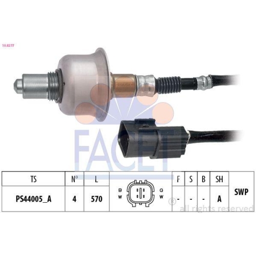 Lambdasonde Facet 10.8277 Made In Italy - Oe Equivalent f&uuml;r Hyundai Kia