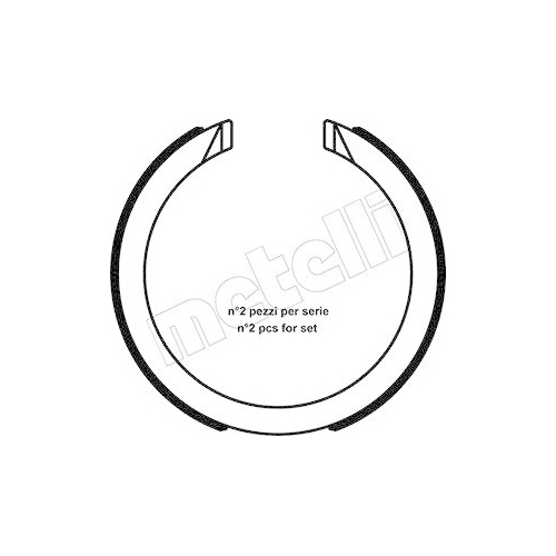 Brake Shoe Set Parking Brake Metelli 53-0491 for Ford Gmc Mazda Opel Chevrolet