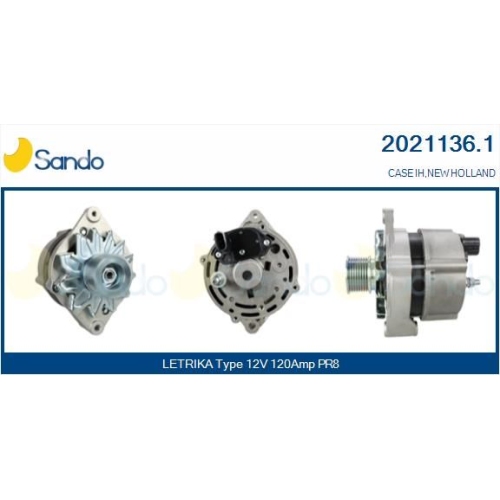 Generator Sando 2021136.1 für Case Ih New Holland