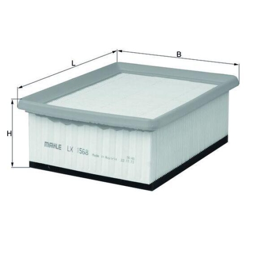 Luftfilter Mahle LX 1568 für Citroën Peugeot
