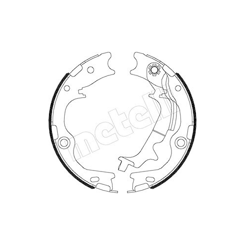 Bremsbackensatz Feststellbremse Metelli 53-0502 für Hyundai Hinterachse