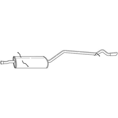 Endschalld&auml;mpfer Sigam 35649 f&uuml;r Mercedes Benz