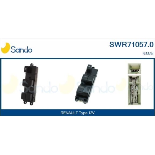Schalter Fensterheber Sando SWR71057.0 für Nissan