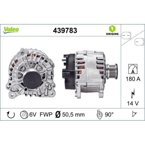 Alternator Valeo 439783 Valeo Origins New Oe Technology for Audi Man Seat Skoda