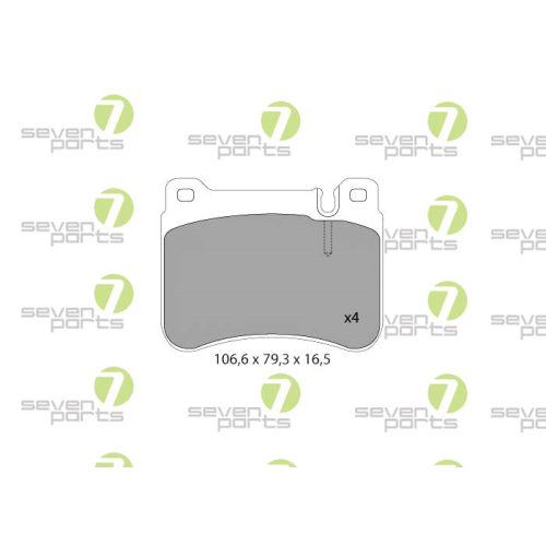 Bremsbelagsatz Scheibenbremse 7 Seven Parts SVP24860 f&uuml;r Mercedes Benz