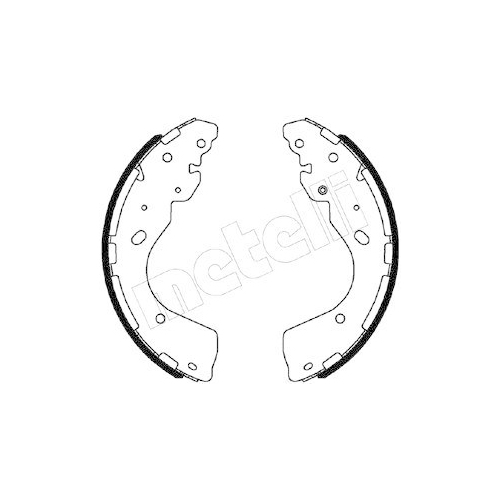 Bremsbackensatz Metelli 53-0508 für Ford Nissan Hinterachse