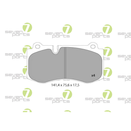 Bremsbelagsatz Scheibenbremse 7 Seven Parts SVP24870 f&uuml;r Mercedes Benz