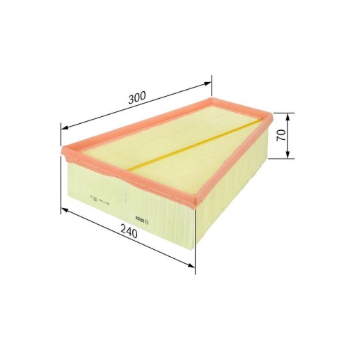 Luftfilter Bosch F026400109 für Ford Volvo