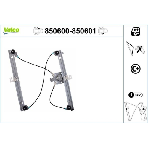 Fensterheber Valeo 850600 für Citroën Vorne Links