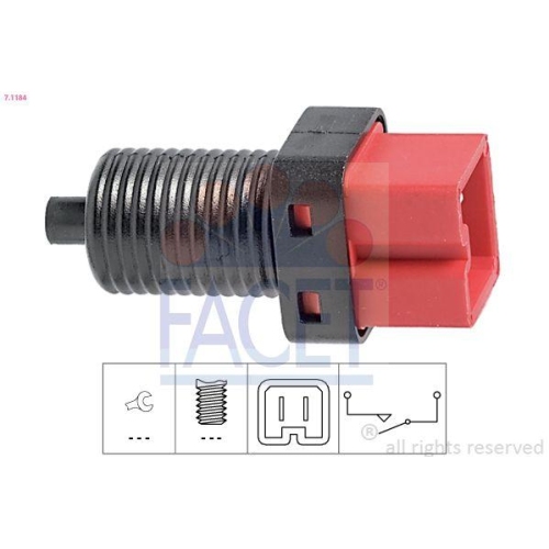 Bremslichtschalter Facet 7.1184 Made In Italy - Oe Equivalent für Citroën Fiat