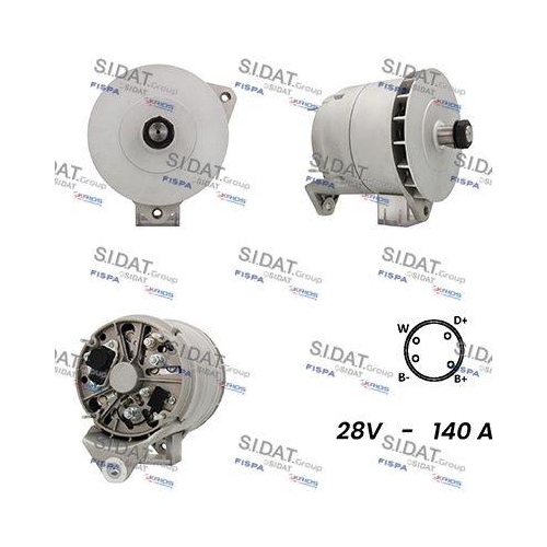 Generator Sidat A24BH0037 f&uuml;r Daf Mercedes Benz Mercedes Benz Mercedes Benz