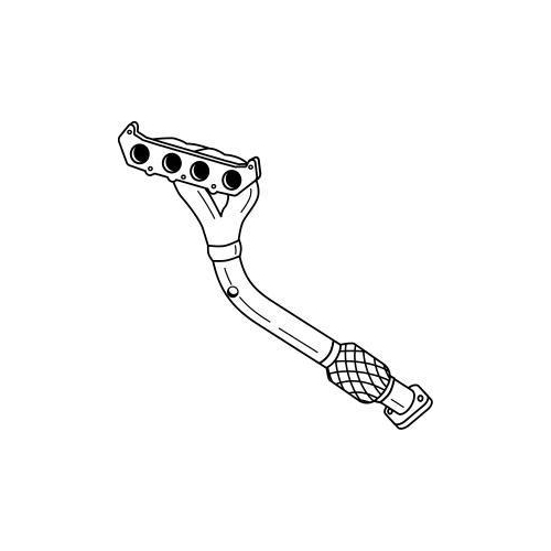Abgasrohr Sigam 25197 f&uuml;r Ford Vorne
