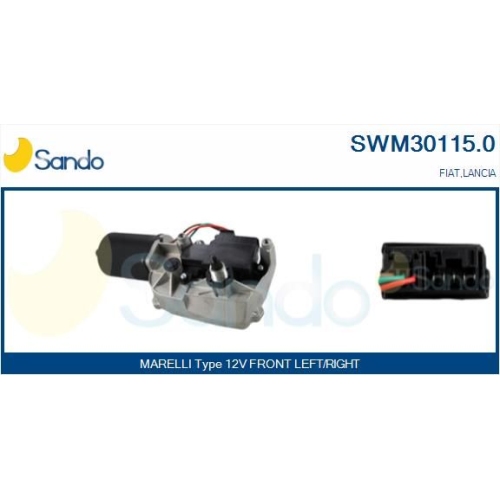 Wischermotor Sando SWM30115.0 für Alfa Romeo Fiat Vorne