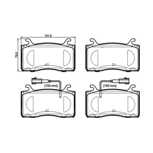 Bremsbelagsatz Scheibenbremse Brembo P23185 Prime Line f&uuml;r Alfa Romeo