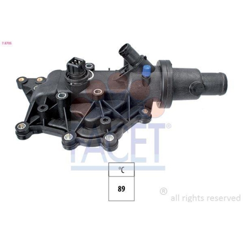 Thermostat K&uuml;hlmittel Facet 7.8705 Made In Italy - Oe Equivalent f&uuml;r Renault