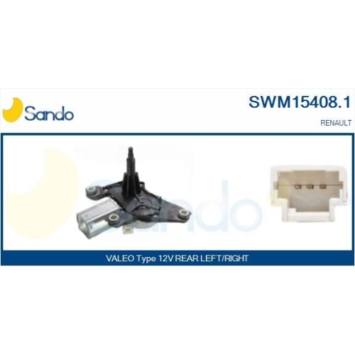 Wischermotor Sando SWM15408.1 für Renault Hinten