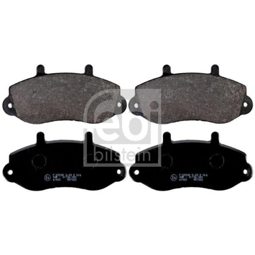 Bremsbelagsatz Scheibenbremse Febi Bilstein 16494 f&uuml;r Opel Renault Vauxhall