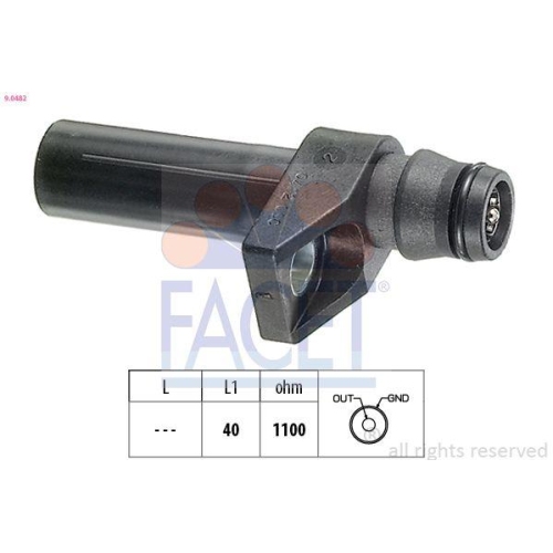 Impulsgeber Kurbelwelle Facet 9.0482 Made In Italy - Oe Equivalent f&uuml;r Ssangyong