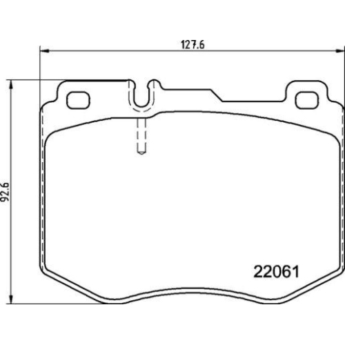 Bremsbelagsatz Scheibenbremse Brembo P50145 Prime Line f&uuml;r Mercedes Benz