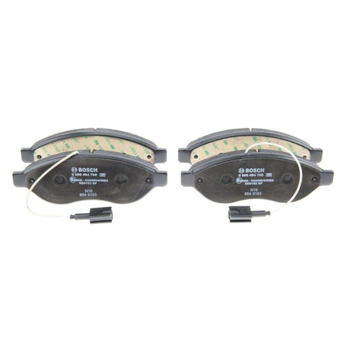 Bremsbelagsatz Scheibenbremse Bosch 0986494798 f&uuml;r Alfa Romeo Fiat Lancia